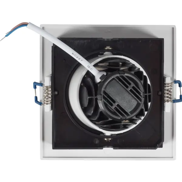 фото Светильник встраиваемый светодиодный otos квадратный 5 вт 400 лм 4000 к цвет белый/чёрный arte lamp