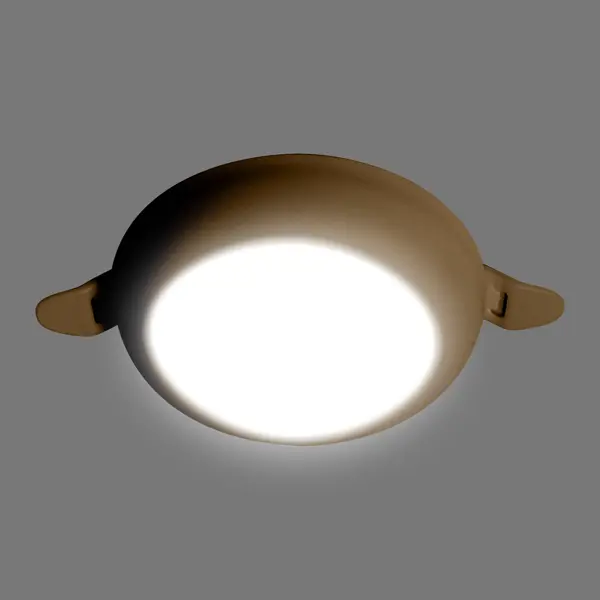 фото Светильник точечный светодиодный встраиваемый apeyron под отверстие 55-75 мм 5 м² нейтральный белый свет цвет белый