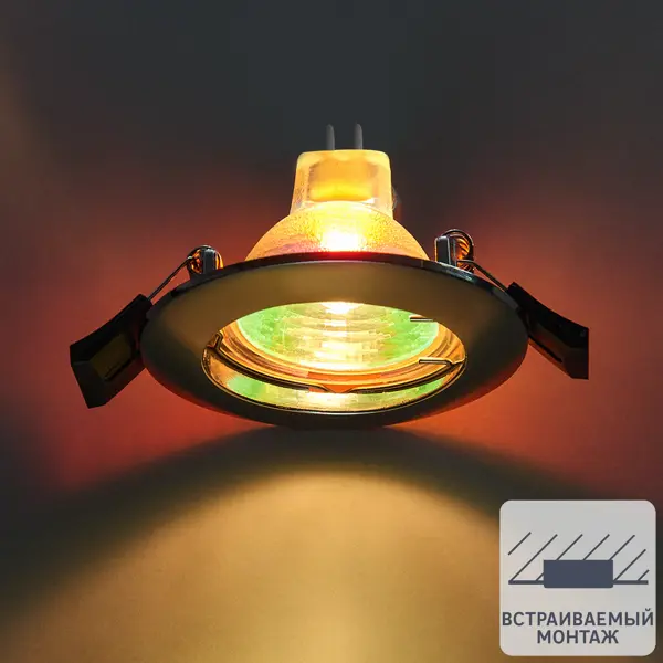 фото Точечный светильник elektrostandard 863 mr16 gu5.3 2 м2, цвет хром