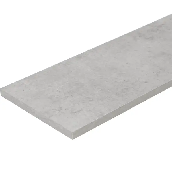 Деталь мебельная ЛДСП 800x200x16 мм кромка со всех сторон цвет бетон светло-серый стол журнальный мебелик престон серый бетон п0002797