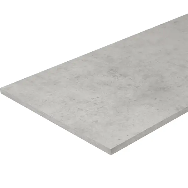 Деталь мебельная ЛДСП 800x400x16 мм кромка со всех сторон цвет бетон светло-серый стол журнальный мебелик шеффилд серый бетон