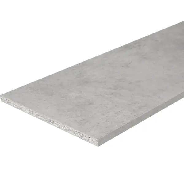 Деталь мебельная ЛДСП 2700x900x16 мм цвет бетон светло-серый зеркальный шкаф runo эко 60х65 серый бетон 00 00001186