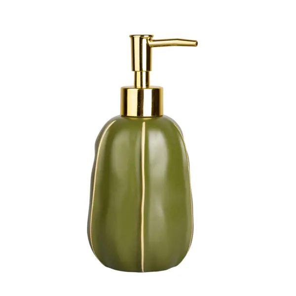 Дозатор для жидкого мыла Аквалиния Агава керамика цвет зеленый настенный дозатор для жидкого мыла аквалиния