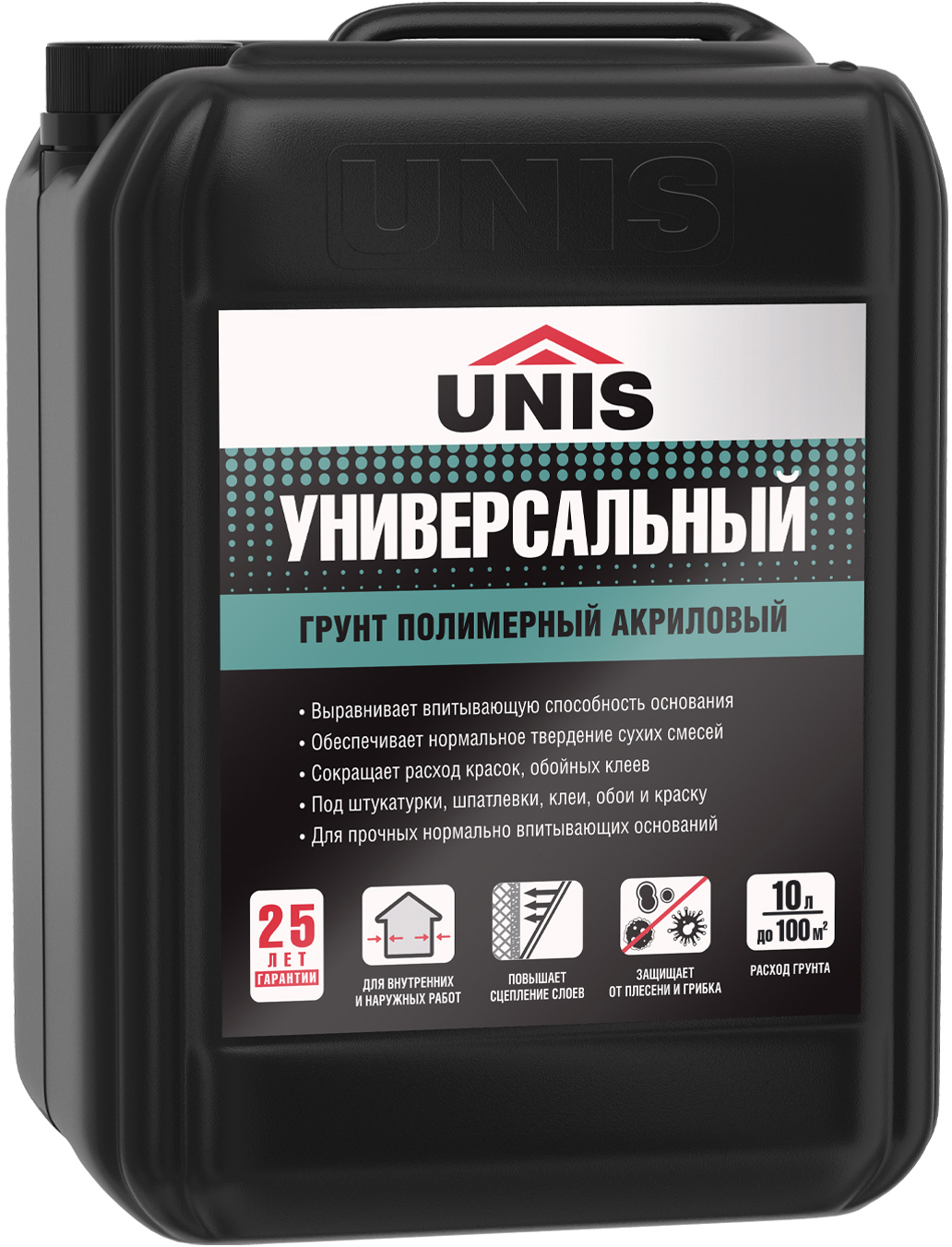 Грунтовка универсальная Unis 10 л ✳️ купить по цене 736 ₽/шт. в Москве с  доставкой в интернет-магазине Леруа Мерлен