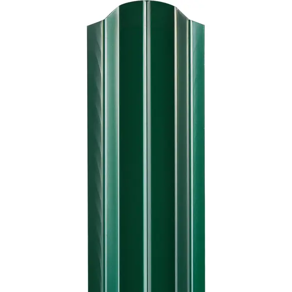 Штакетник односторонний ЭКО-М 76мм 1.5 м 6005 зеленый штакетник grandline м образный фигурный 1 8м зеленый