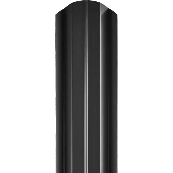 Штакетник фигурный металлический PE-DOUBLE 0.45 мм 1.8 м мокрый асфальт двусторонний фигурный металлический штакетник воля
