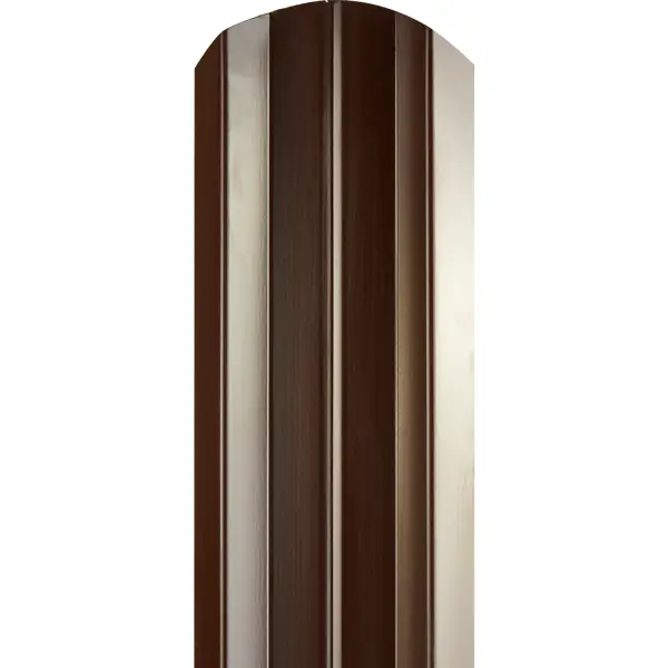Штакетник М 0,45 PE-Double 8017 фигурный 1.5м коричневый штакетник м 0 45 pe double 8017 фигурный 1 5м коричневый
