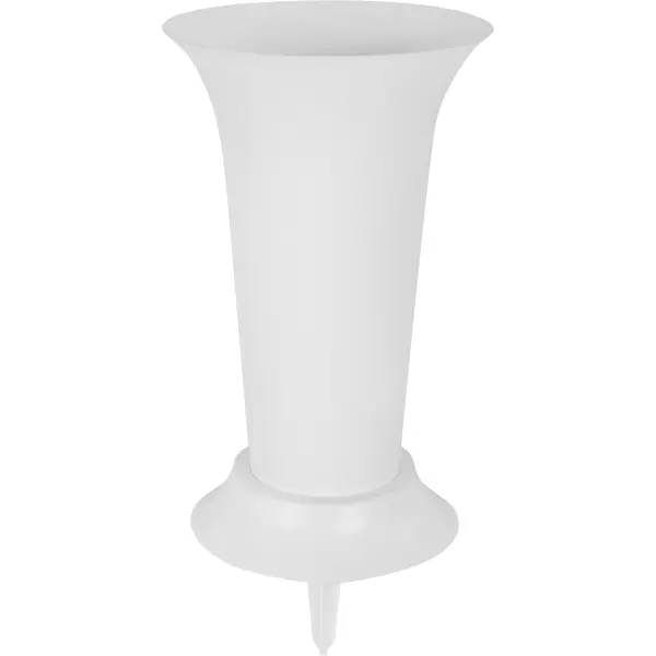 Вазон ø19 h41 см v14 л с колышком полипропилен белый ваза под срезку 5 л цвет микс