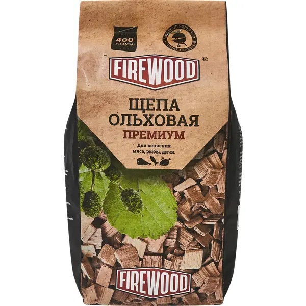 Щепа для копчения ольха Firewood 0.2 кг чипсы дубовые обожженые для копчения 300 г