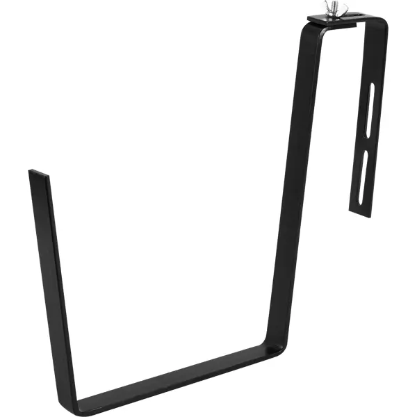 Крепление для балконного ящика металл черный 2.2x31.1x24.5 см держатель для балконного ящика универсальный чёрный