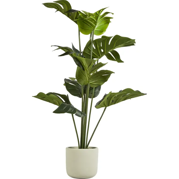 Искусственное растение Монстера 82x16 см пластик искусственное растение клевер 41x22 см пластик зеленый