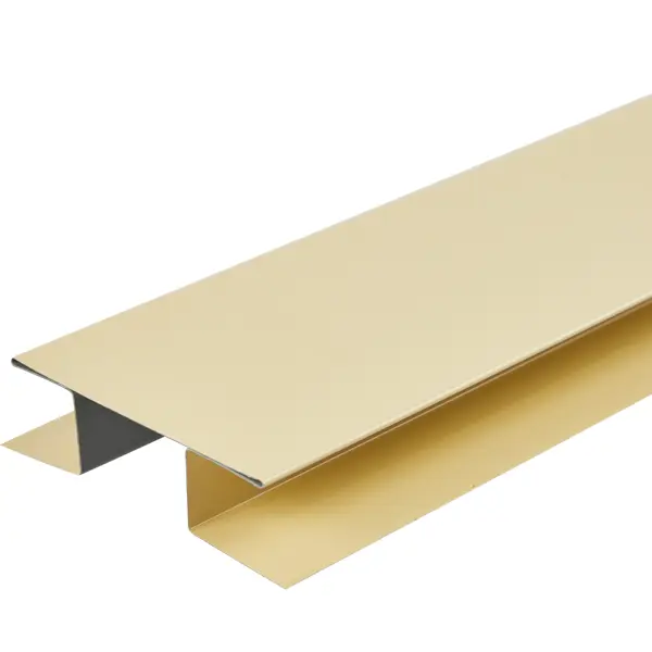 Планка H-образная RAL 1014 цвет слоновая кость 2 м планка для стеновой панели соединительная н образная 60x1x0 6 см алюминий