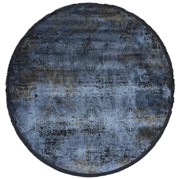 Ковер полиэстер Tierra 12892 круглый ø160 см цвет синий