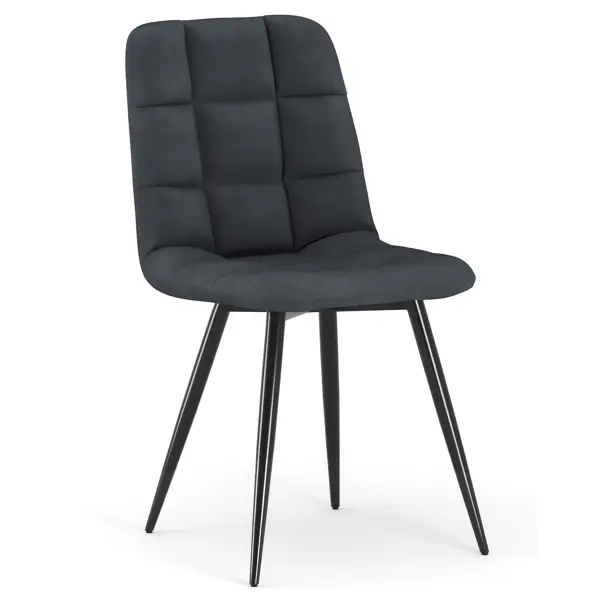 Стул Candi 1 44x12.8x53 см ножки металл/сиденье текстиль цвет серый офисный стул gigant