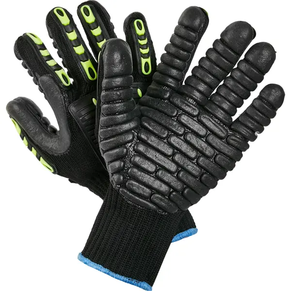 Перчатки трикотажные Delta Plus VV904 размер 10/XL, антивибрационные полиамидные перчатки delta plus