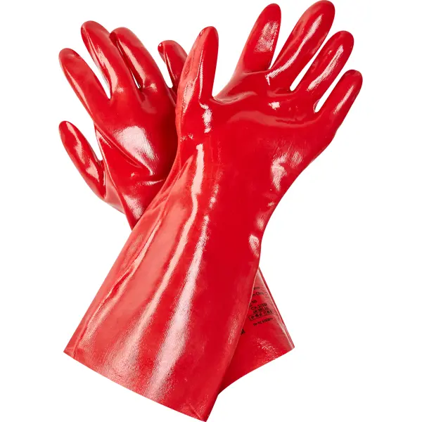Перчатки с ПВХ покрытием Delta Plus PVC7335 размер 10 полиэстровые перчатки delta plus