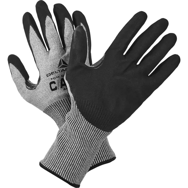Перчатки нитриловые Delta Plus VENICUTC01 размер 10, антипорезные нитриловые перчатки с эластичным манжетом пара