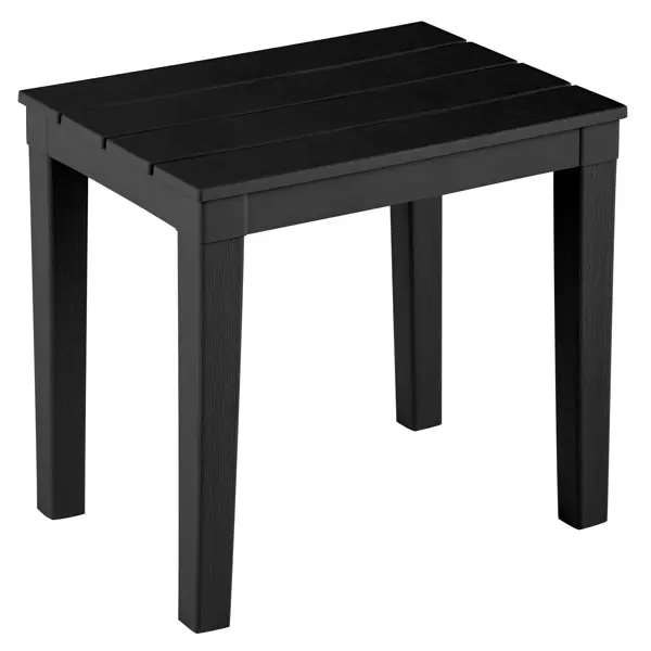 Стол для шезлонга прямоугольный Прованс 40x30x37 см полипропилен антрацит стол садовый квадратный элластик пласт прованс 80x80x71 5 см полипропилен антрацит