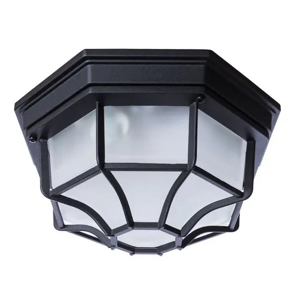 фото Светильник настенно-потолочный уличный pegas 100 вт ip65 цвет чёрный arte lamp