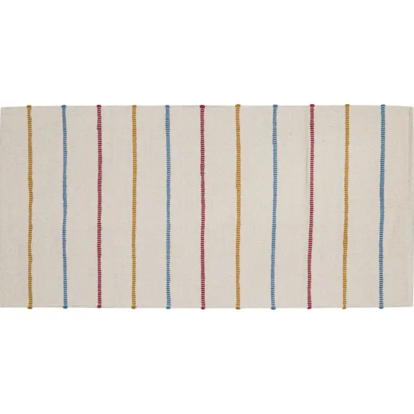Коврик Inspire декоративный хлопок ELVAS 60x120 см цвет разноцветный нитки вязальные ирис 150м 25гр 100% мерсеризованный хлопок 0904