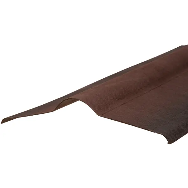 Конёк Ондулин DIY 1.03 м коричневый покрывающий фартук ондулин 0 925 м
