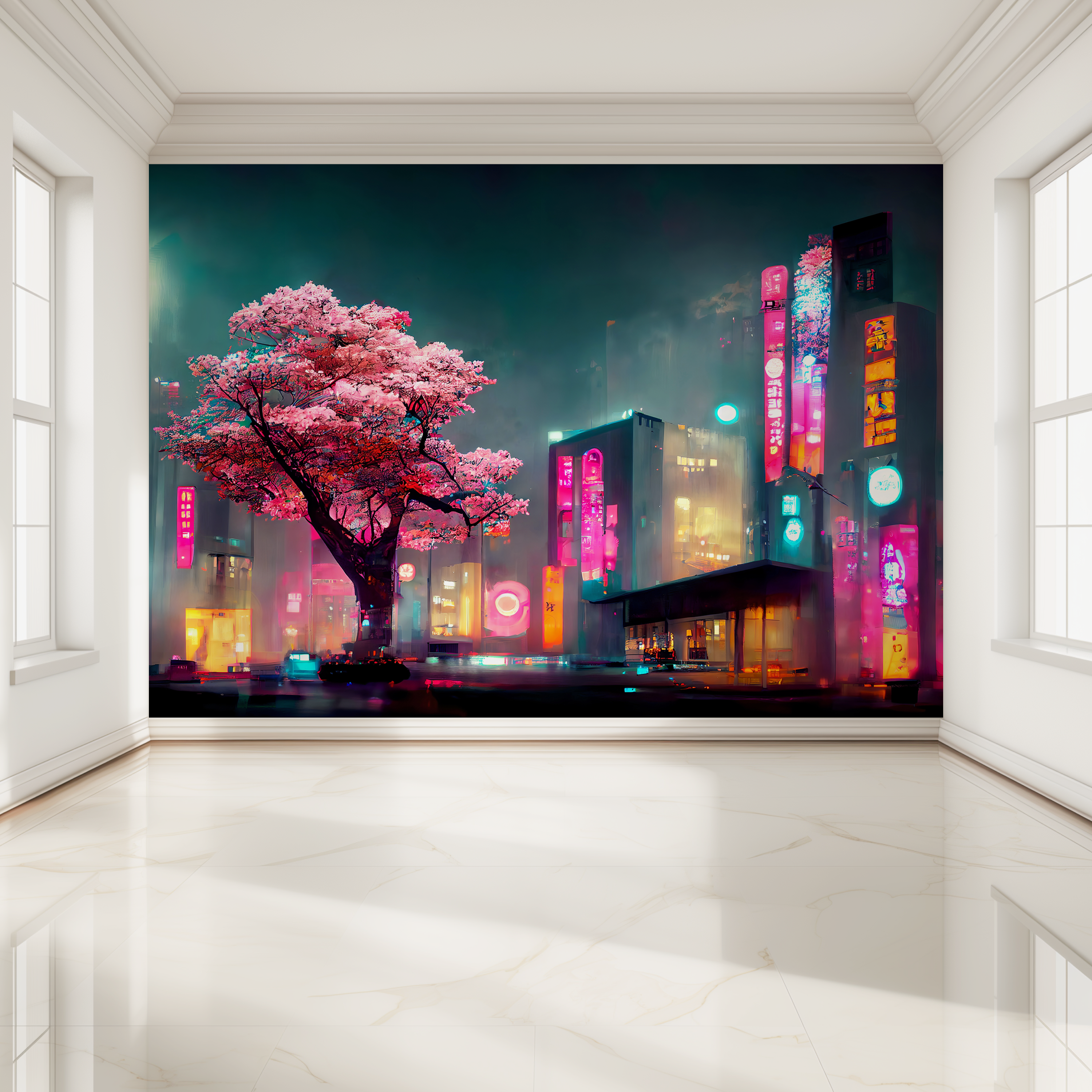 Big sakura. Сакура фэнтези. Пиксельные картинки Токио. Workspace Fantasy Сакура Кана.