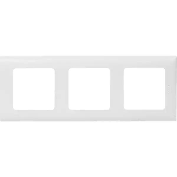 Рамка для розеток и выключателей Lexman Lilian Classic 3 поста цвет белый рамка вкладыш формы
