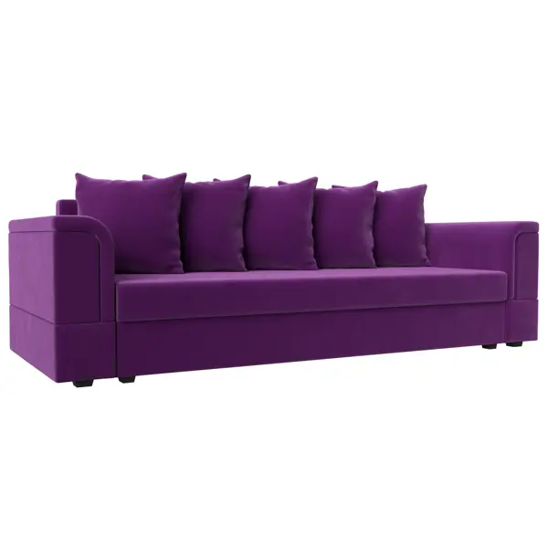 Диван Лига диванов 005 117255 235x85x78 см вельвет цвет фиолетовый по цене34990 ₽/шт. купить в Москве в интернет-магазине Леруа Мерлен