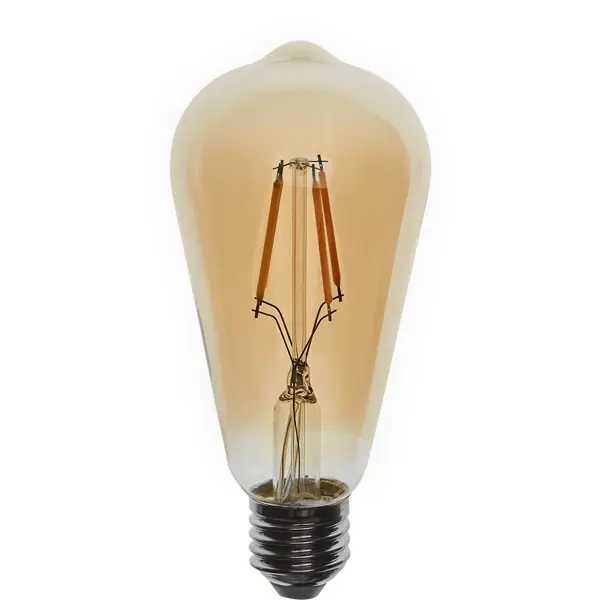 Лампа светодиодная Эра ST64-7W-824-E27 E27 170-240 В 7 Вт груша 440 Лм теплый белый свет
