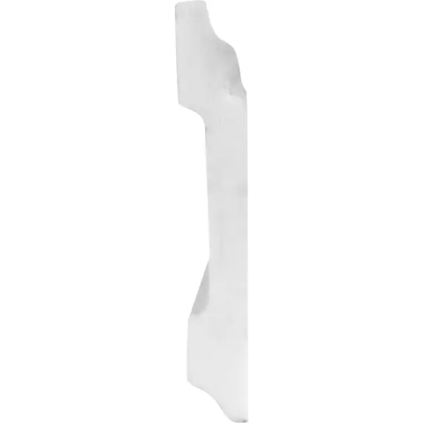 фото Плинтус напольный полистирол под покраску белый 12 см 2м nmc