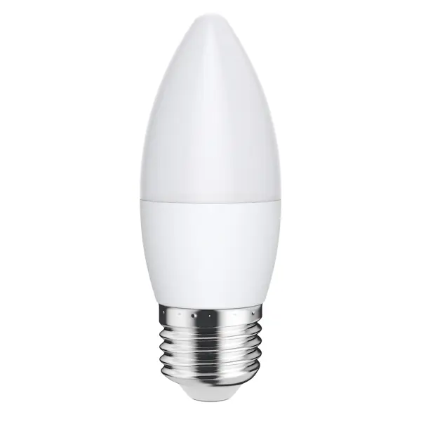 Лампочка светодиодная Lexman свеча E27 600 лм нейтральный белый свет 6.5 Вт лампочка светодиодная lexman софит gu5 3 700 лм нейтральный белый свет 7 вт
