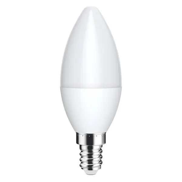 Лампочка светодиодная Lexman свеча E14 400 лм теплый белый свет 5 Вт лампочка светодиодная lexman свеча e27 750 лм нейтральный белый свет 7 вт