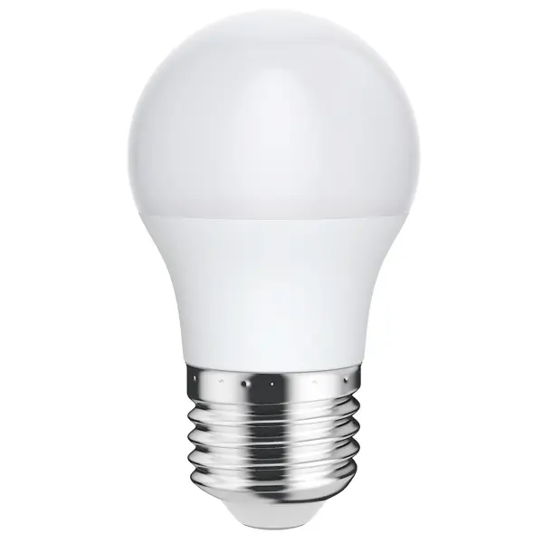 Лампочка светодиодная Lexman шар E27 440 лм нейтральный белый свет 5.5 Вт лампочка светодиодная lexman софит gu5 3 700 лм нейтральный белый свет 7 вт