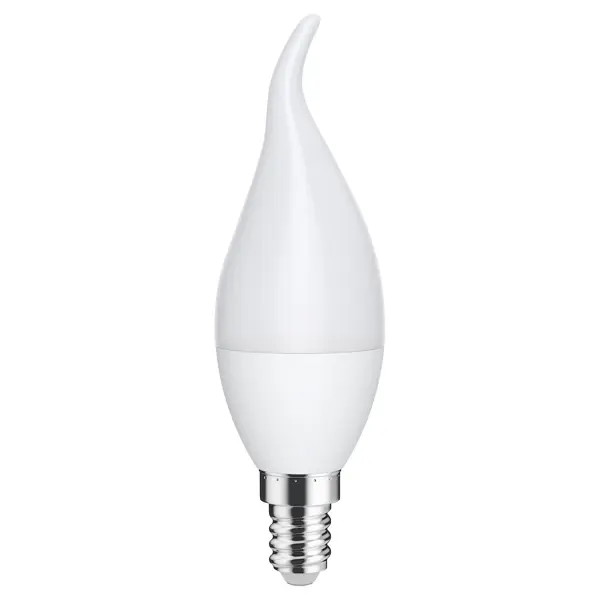 Лампочка светодиодная Lexman свеча витая E14 400 лм теплый белый свет 5 Вт лампочка светодиодная ресанта ll r g45 7w 230 4k e14 шар 7вт нейтр е14 76 1 8
