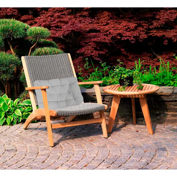 фото Подушка для садовой мебели linen way 62x44 см цвет серый