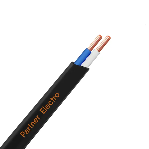 Кабель Партнер-Электро ВВГпнг(A) 2x4 мм на отрез ГОСТ цвет черный кабель партнер электро ввгпнг a 2x2 5 мм 20 м гост