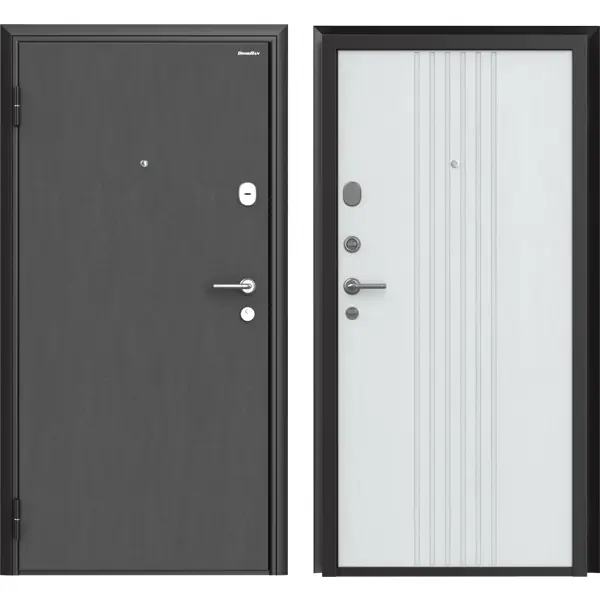 Дверь входная металлическая Премиум New 98x205 см левая белый дверь входная металлическая альта фина 950 см левая белый