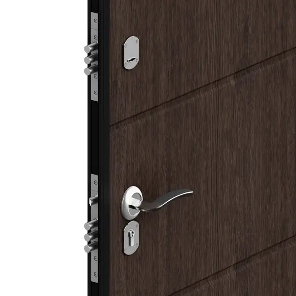 фото Дверь входная металлическая оптим 98x205 см левая белый doorhan