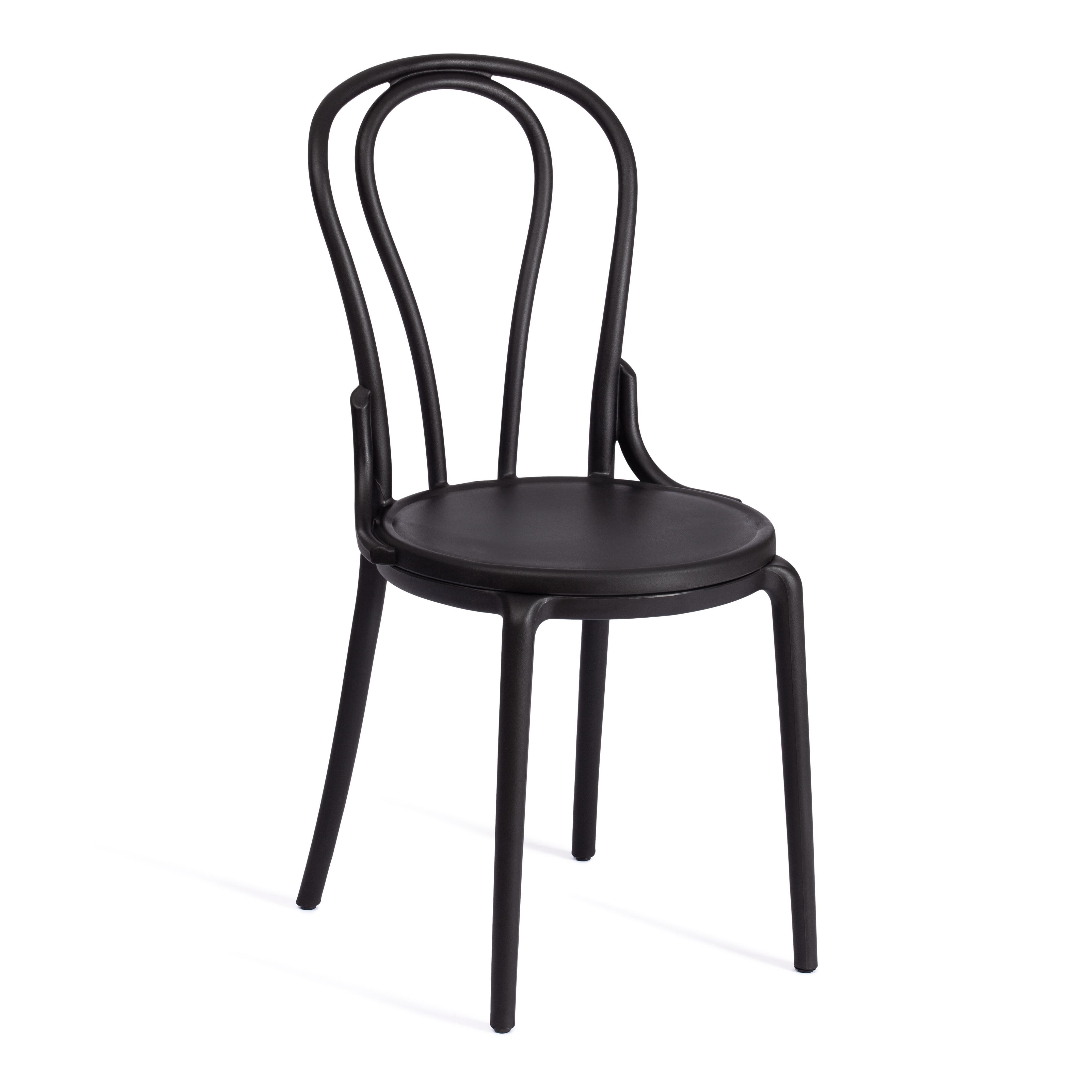 Кухонный стул Tetchair thonet mod. pl62 89x52x42 см пластик цвет черный ✳️  купить по цене 3390 ₽/шт. в Москве с доставкой в интернет-магазине Леруа  Мерлен