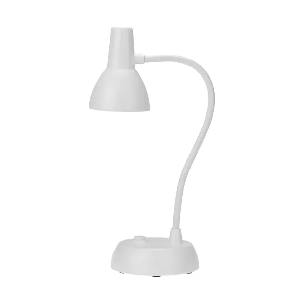 Настольная лампа светодиодная Rexant «Клик» холодный белый свет цвет белый лампа для чтения 1 led от батарейки 6500k белый
