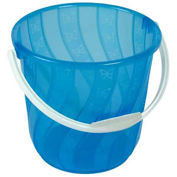 Ведро-спираль круглое Бриг пластик 10 л цвет голубой мяч светящийся для животных малый tpr 4 5 см голубой