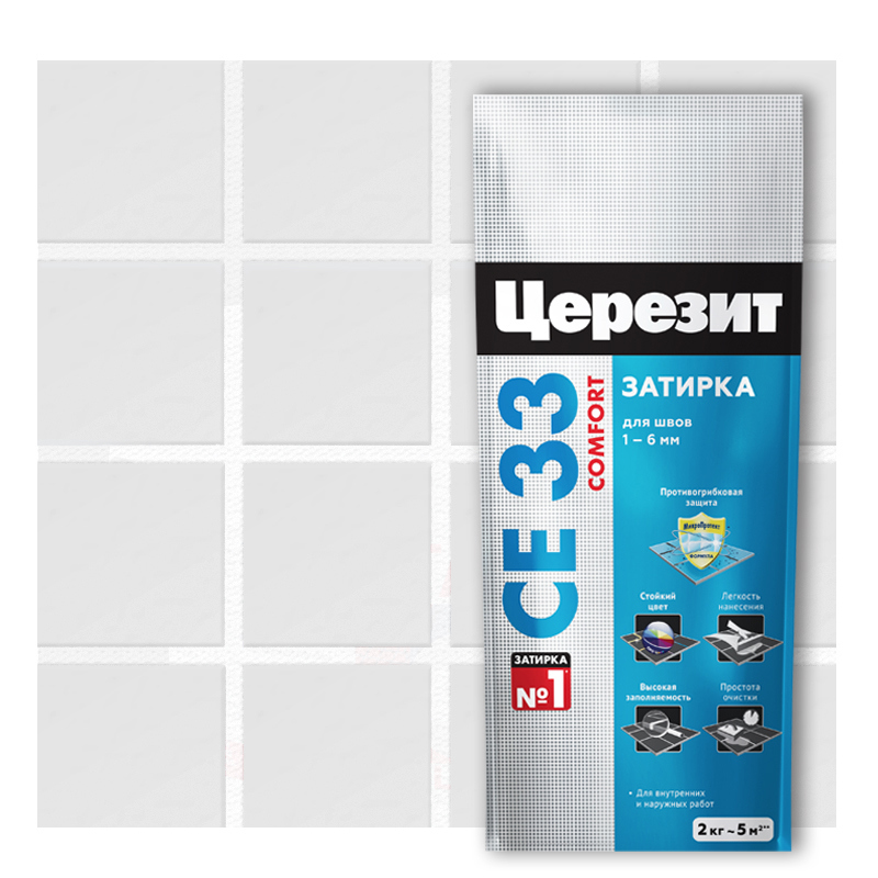  цементная Церезит CE 33 Comfort цвет белый 2 кг ️  по .
