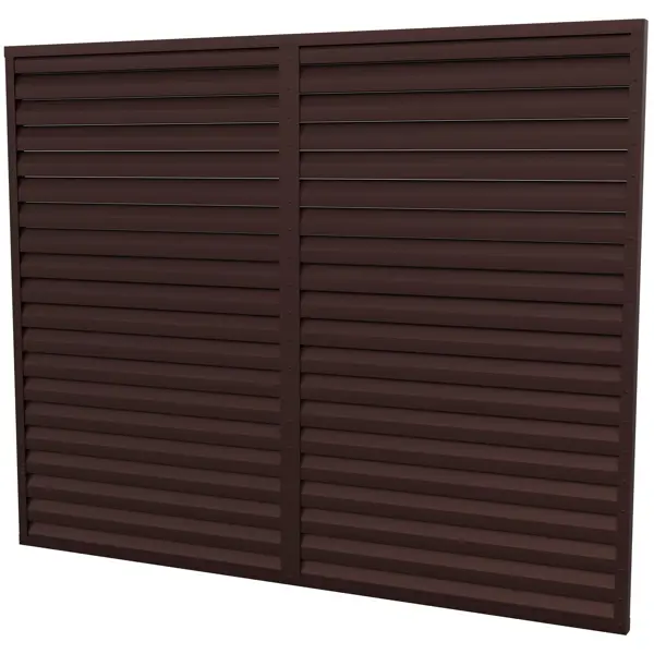 Забор-жалюзи Вершина 2x2.5 м цвет коричневый забор жалюзи горизонт 2x2 5 м коричневый