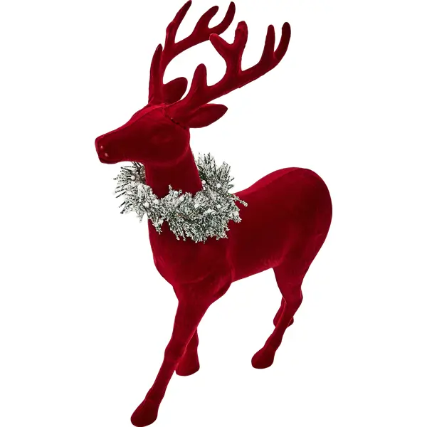 фото Новогодняя фигурка олень с ожерельем без бренда
