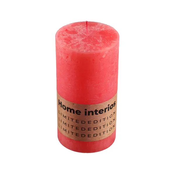 Свеча столбик Рустик нежно-красная 130 см глоксиния аванти саката нежно розовая 5 шт