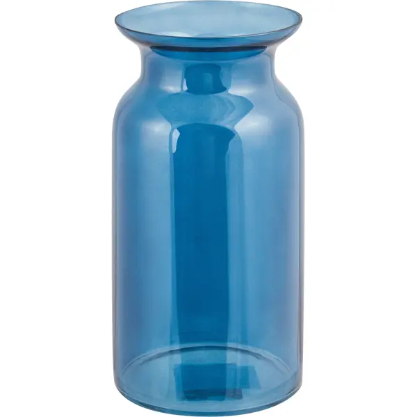 фото Ваза ультрамариновое стекло цвет синий 25 см без бренда
