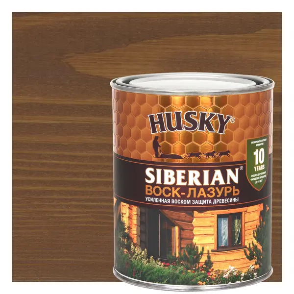Воск-лазурь Husky Siberian полуматовый кофейное дерево 0.9 мыло тм кмк ручной работы шоколадно кофейное