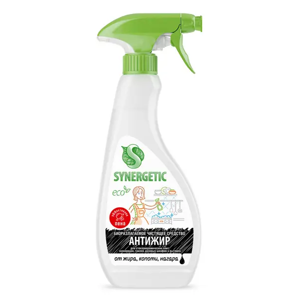 Средство чистящее Антижир Synergetic 500 мл средство чистящее для сантехники synergetic 500 мл