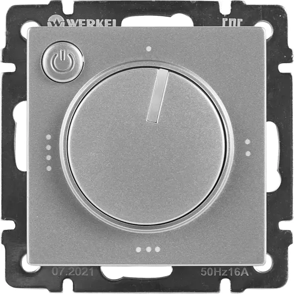 Терморегулятор для теплого пола Werkel W1151106 электромеханический 3500 Вт цвет серебристый