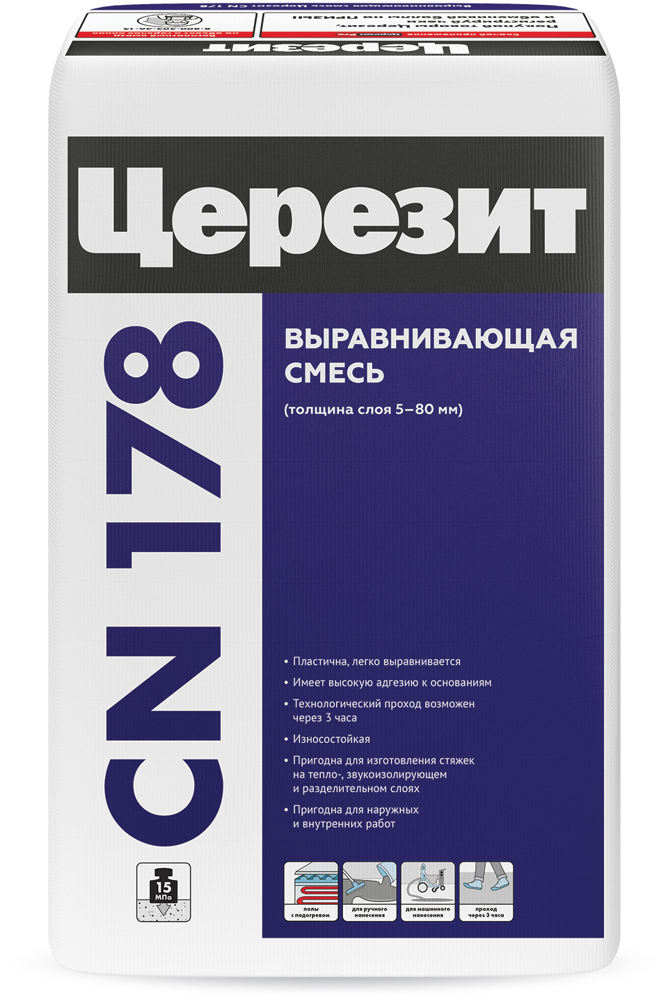 Наливной пол Церезит CN 178 25 кг ✳️ купить по цене 1041 ₽/шт. в Москве с  доставкой в интернет-магазине Леруа Мерлен